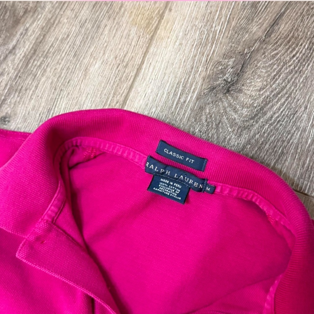 Ralph Lauren Hot Pink Classic Fit Polo - Picture 2 of 5